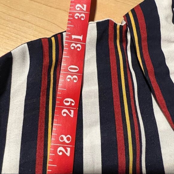 NWT Dressbarn’s COMO BLU PLUS size 3X Strip Button Down top - Picture 8 of 9